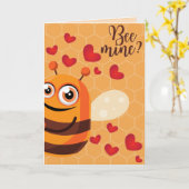 Mienne abeille? Carte drôle de la Saint-Valentin (Fleur jaune)
