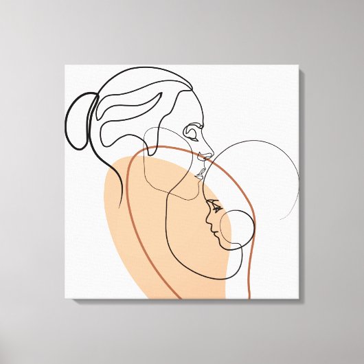 Mier- en baby dovasthechtenziekenhuiswandkunst canvas afdruk (Voorkant)