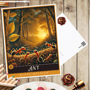 mier Schattige familie Briefkaart