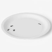 Mieren bij je picknick papieren bordje (Gekanteld)