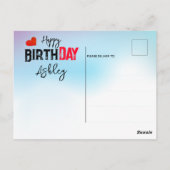 Mieren Gebarentaal Verjaardag Briefkaart (Achterkant)