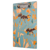 Mieren met blauwe bloemen Australische Flora Klembord (Links)