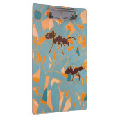 Mieren met blauwe bloemen Australische Flora Klembord (Rechts)