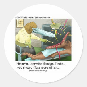 Mierenegel Tandheelkunde Grappige Cadeaus & Verzam Ronde Sticker