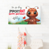 Mierengebarentaal Kinderverjaardag Spandoek (Insitu)