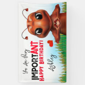 Mierengebarentaal Kinderverjaardag Spandoek (Verticaal)