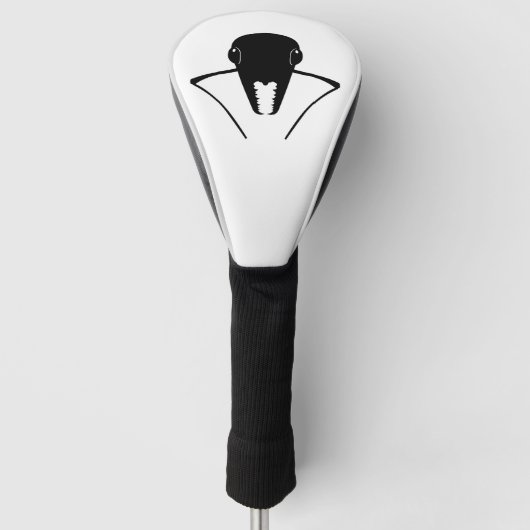 Mierenkop silhouet golfheadcover (Voorkant)