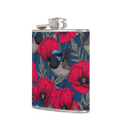 Mierkanen en papavers heupfles (Links)