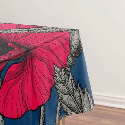 Mierkanen en papavers tafelkleed (Voorbeeld)