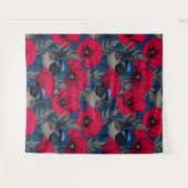 Mierkanen en papavers wandkleed (Voorkant (horizontaal))