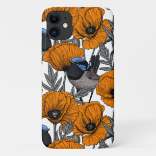 Mierkannen en oranje papaverbloemen 2 iPhone 11 hoesje