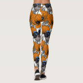 Mierkannen en oranje papaverbloemen 2 leggings (Achterkant)