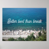 Mieux courbé que casser poster proverbe (Devant)