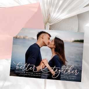 Mieux Ensemble Fiançailles de coeur Faire-part