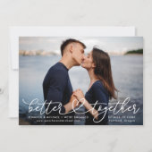 Mieux Ensemble Fiançailles de coeur Faire-part (Devant)