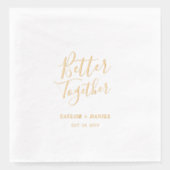 Mieux ensemble | Nom de couple Mariage personnalis (Recto)