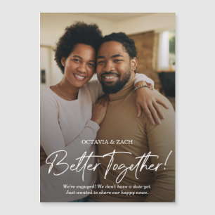 Mieux Ensemble Photo Fiançailles Faire-part