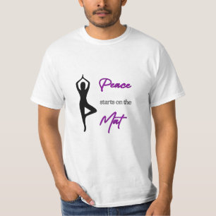 MIEUX ! La paix commence sur le chat - T-shirt Yog