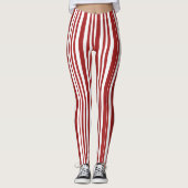 MIEUX ! Leggings - Sucre de canne rouge et blanc (Devant)