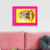 Mieux qu'une horloge à coucou ? Une toile envelopp (Insitu(Salon))