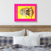 Mieux qu'une horloge à coucou ? Une toile envelopp (Insitu(Chambre))