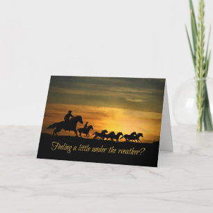 Mieux, Sentez Mieux La Carte D'Équitation Cowboy