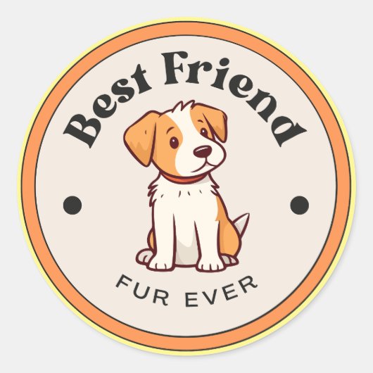 MIEUX ! Stickers - Meilleur Ami Fourrure Ever - Ch (Devant)