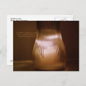 "Mieux vaut allumer une bougie" carte postale (Devant / Derrière)