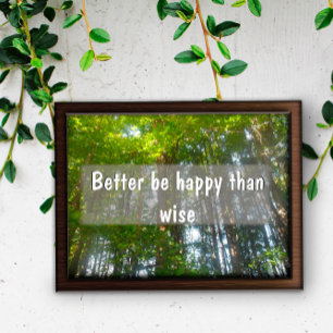Mieux vaut être heureux que sage affiche Inspirati