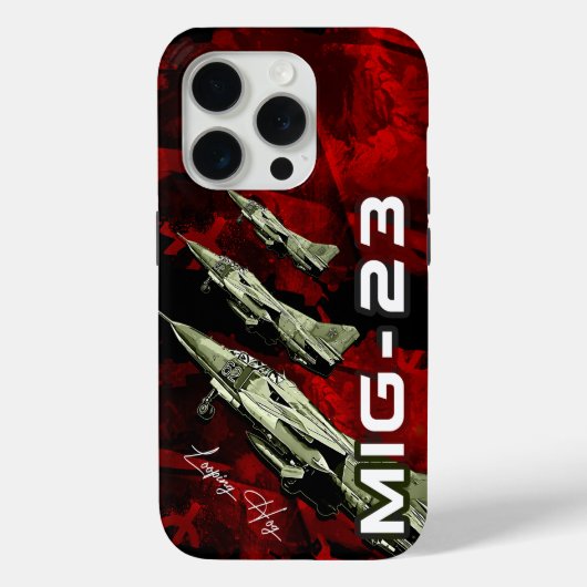 MIG23 Sovie Union Fighterjet vliegtuig telefoonhoe Case-Mate iPhone Case (Achterkant)
