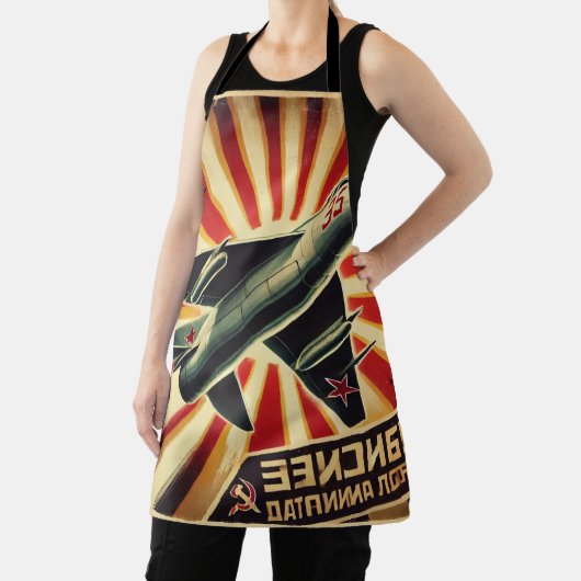 MiG-15  Sovjet Propaganda Poster Schort (Insitu)