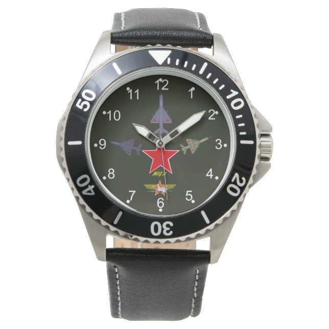 Mig 21 horloge. horloge (Voorkant)