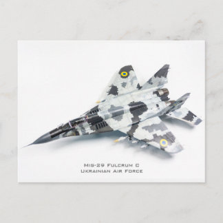 Mig-29 Fulcrum C Oekraïense luchtmacht Briefkaart