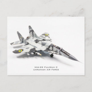 Mig-29 Fulcrum C Oekraïense luchtmacht Briefkaart