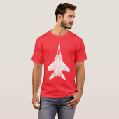 Mig-29 Fulcrum Russian Jet Fighter T-shirt (Voorkant volledig)