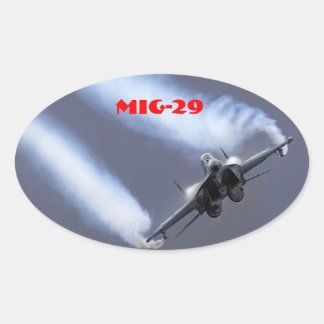 MIG-29 OVALE STICKER