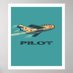MIG PILOT ( Russisch Snoep van 1960) Poster