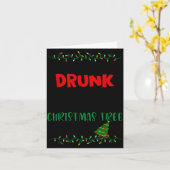 Might Get Drunk And Put Up My Christmas Tree Later Kaart (Gele Bloem)