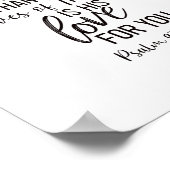 Mightier dan de Waves Bijbel Verse Wall Art zwart Poster (Hoek)