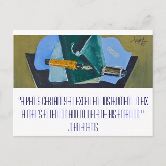 Mightier dan het zwaard briefkaart (Voorkant)