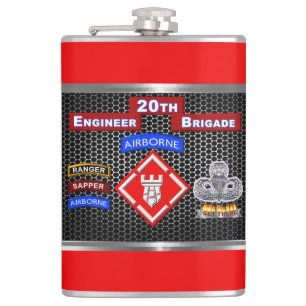 Mighty 20th Engineer Brigade-Airborne Heupfles