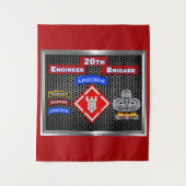 Mighty 20th Engineer Brigade-Airborne Wandkleed (Voorkant)