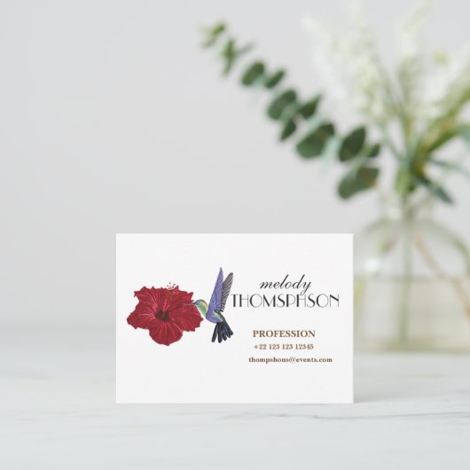 Mighty, 8,9 x 6,4 cm, standaard matte visitekaartje (Staand voorkant)