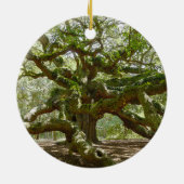 Mighty Angel Oak Keramisch Ornament (Achterkant)