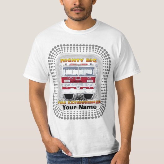 Mighty Big Fire Truck T-shirt (Voorkant)