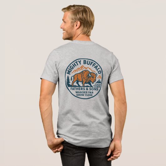 Mighty Buffalo T-shirt voor volwassenen (Voorkant)