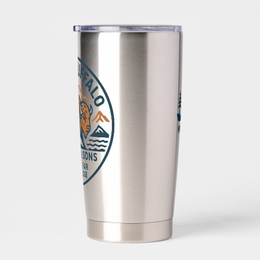 Mighty Buffalo Tumbler Geïsoleerde Drinkbeker (Rechts)