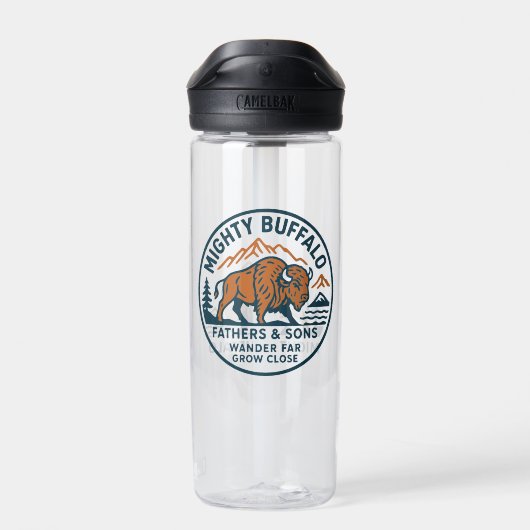 Mighty Buffalo Tumbler Waterfles (Achterkant)