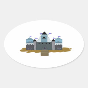 Mighty Castle Ovale Sticker