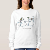 Mighty Cold women white sweatshirt (Devant)